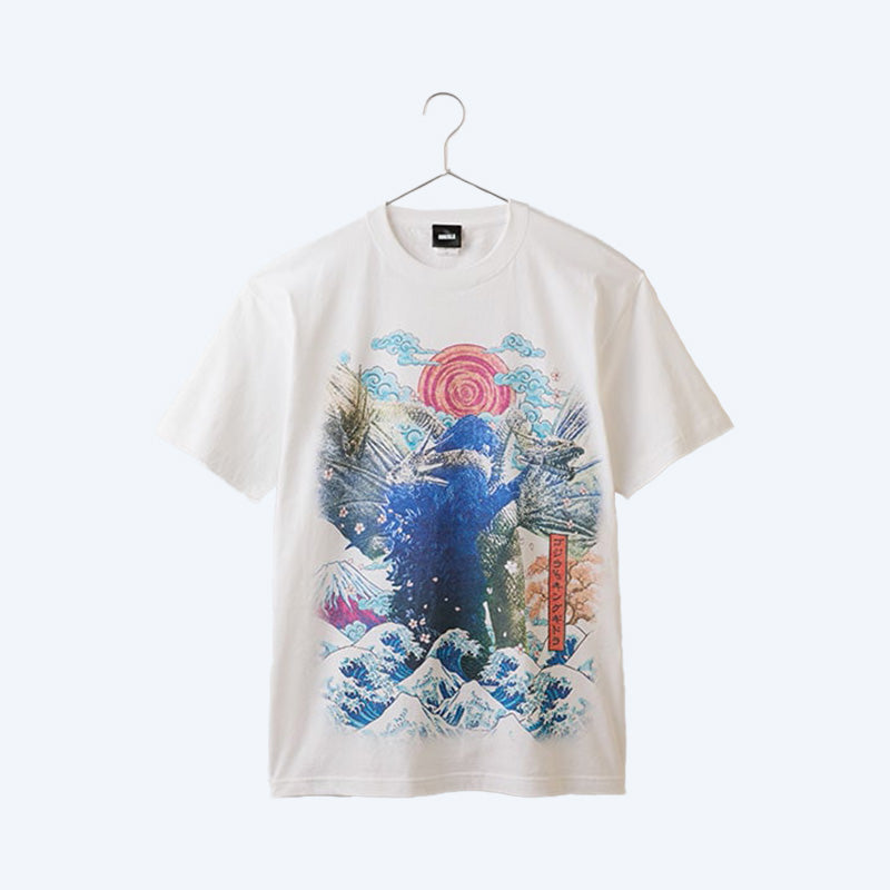 godzilla-1991-big-print-t-shirt-baumwolle-gr-l-king-ghidorah-print image 1