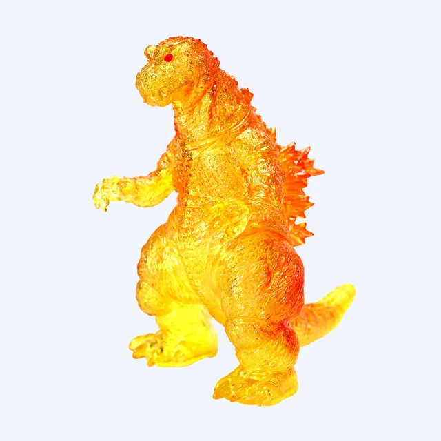 godzilla-collectibles-ccp-middle-size-2001-clear-orange-figur image 1