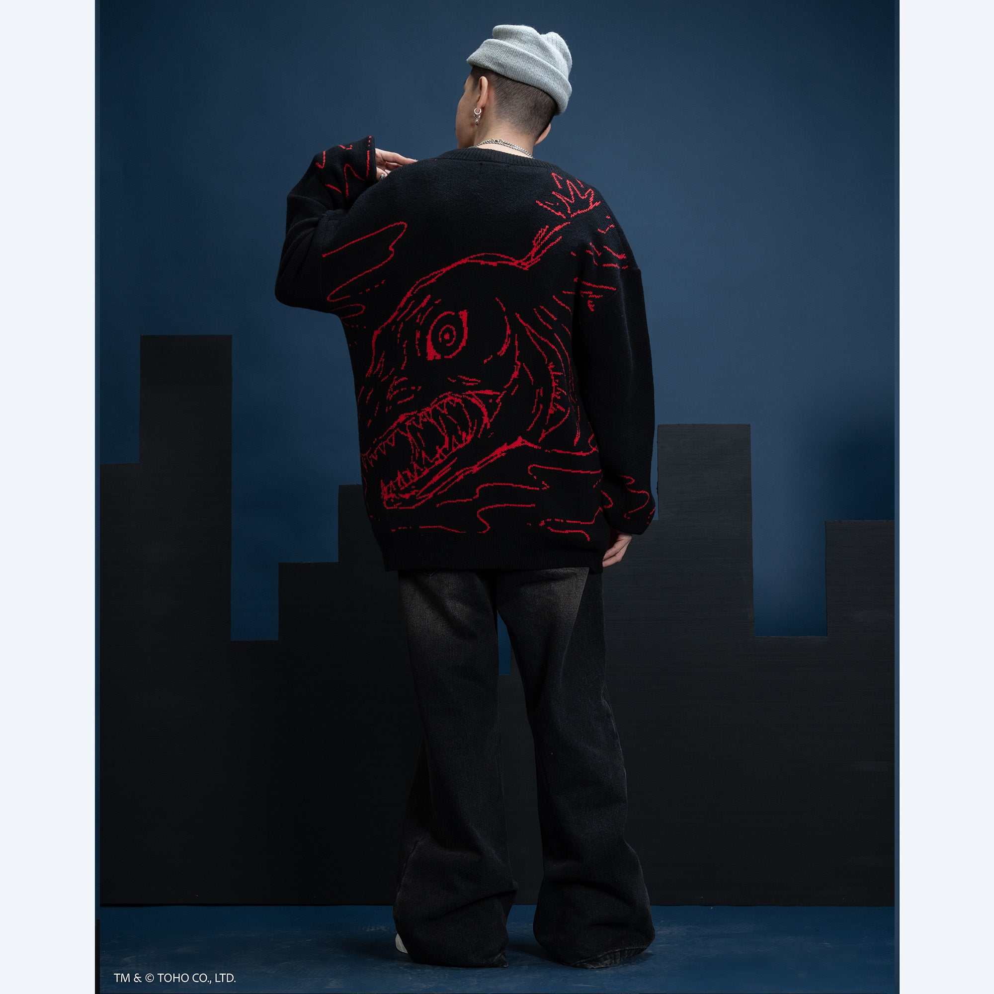 godzilla-kamata-kun-cardigan-strickjacke-shin-viskose image 6