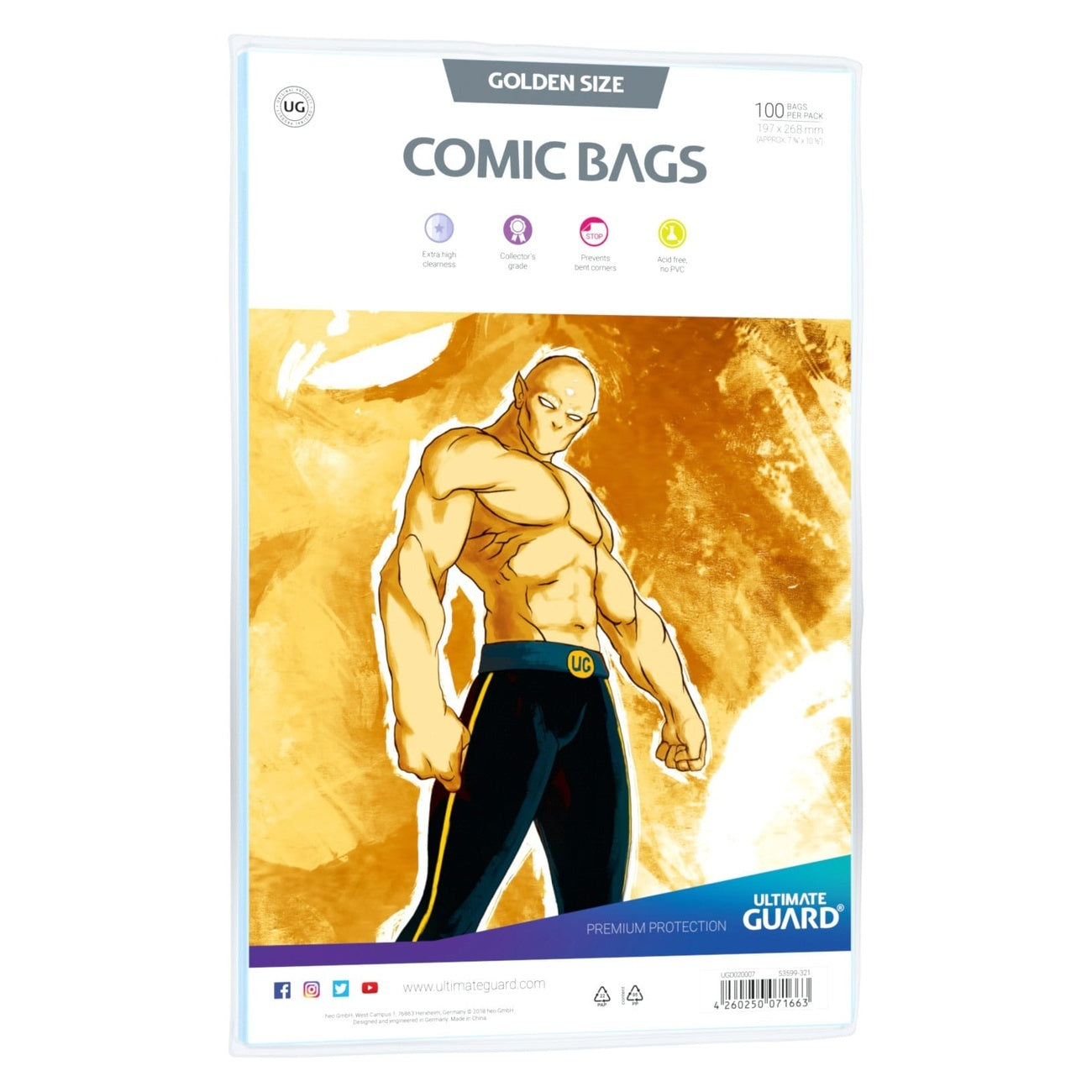 ultimate-guard-comic-bags-standard-golden-size-100-st-ck image 1