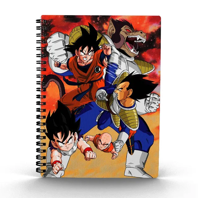 dragon-ball-z-notizbuch-a5-goku-vs-vegeta-3d-effekt image 1