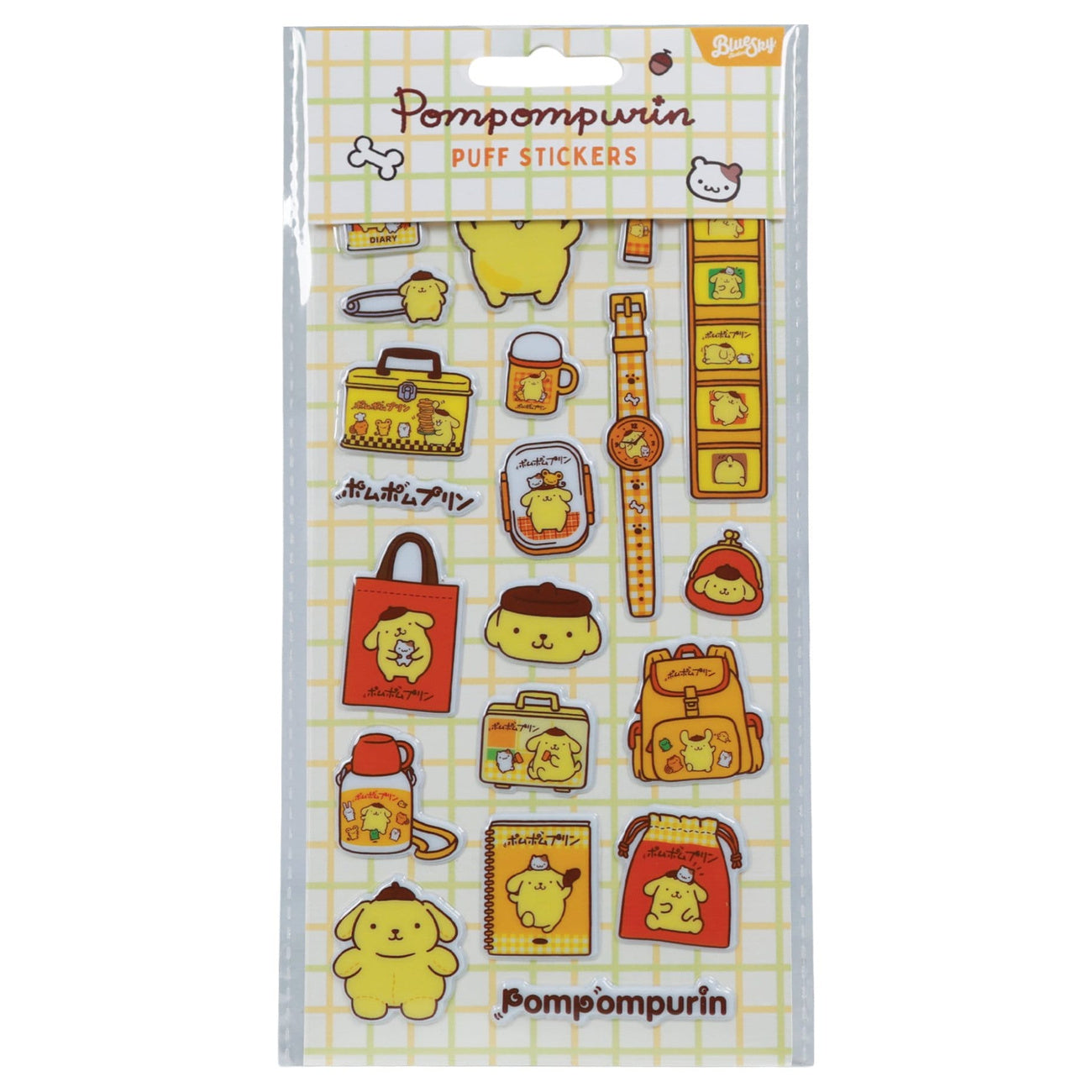 sanrio-sticker-set-pompompurin-aufkleber-foil-beutel image 1