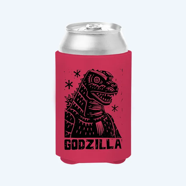 godzilla-pbr-portrait-koozie-dosenk-hler-12oz-polyester image 1