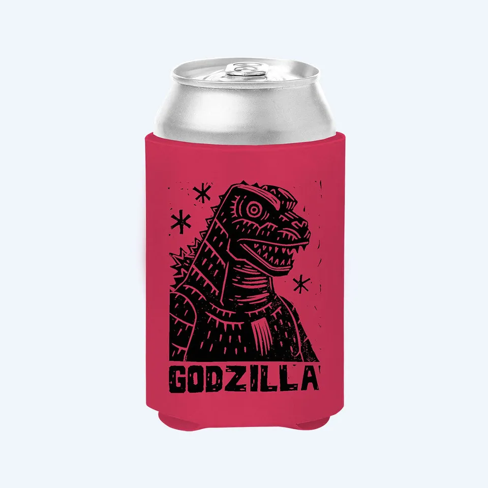 godzilla-pbr-portrait-koozie-dosenk-hler-12oz-polyester image 1