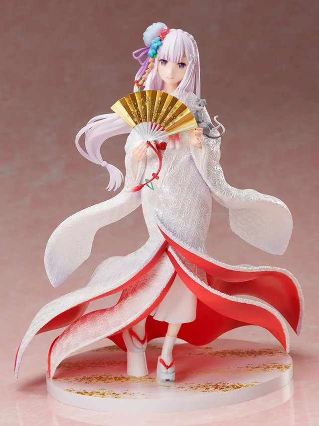 furyu-f-nex-emilia-shiromuku-1-7-figur-re-zero-kimono image 1