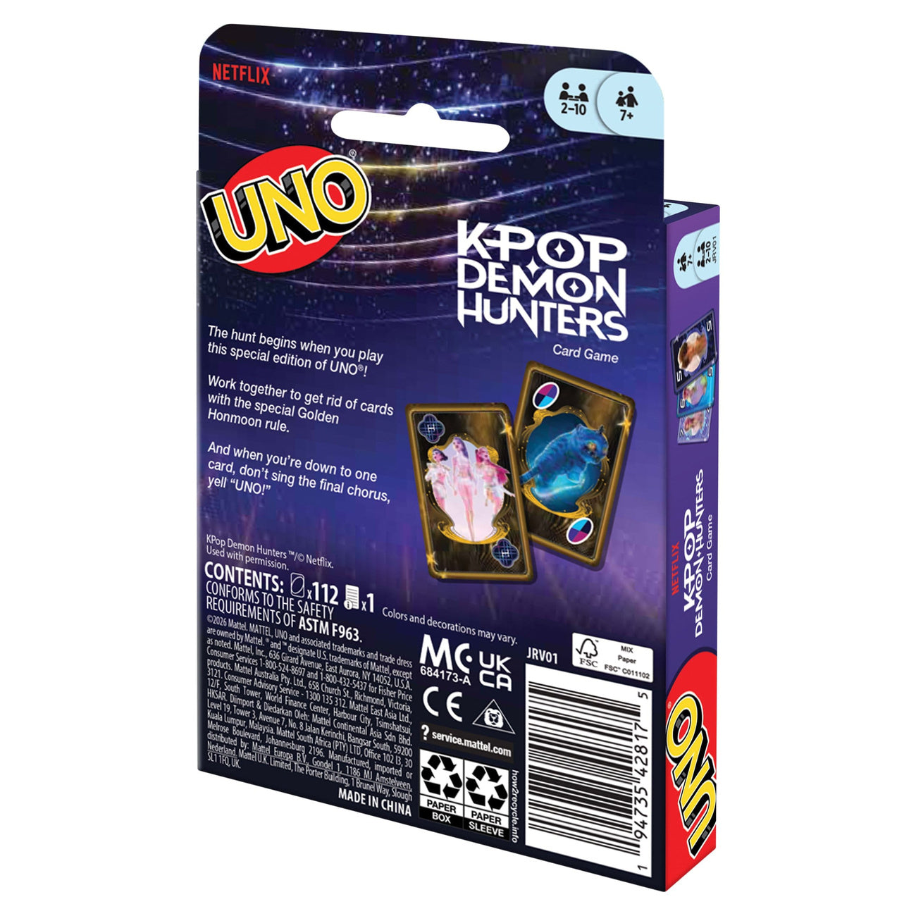 kpop-demon-hunters-uno-kartenspiel-goldener-honmoon image 6