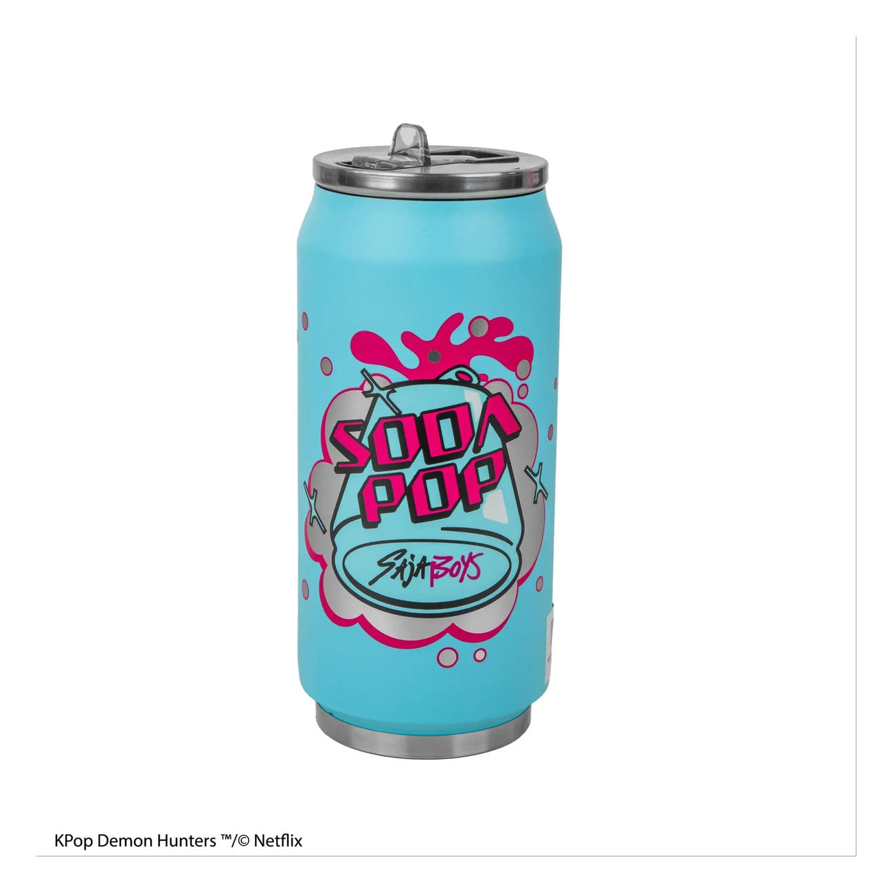 elbenwald-kpop-demon-hunters-thermobecher-soda-pop-can-mit-strohhalm image 1
