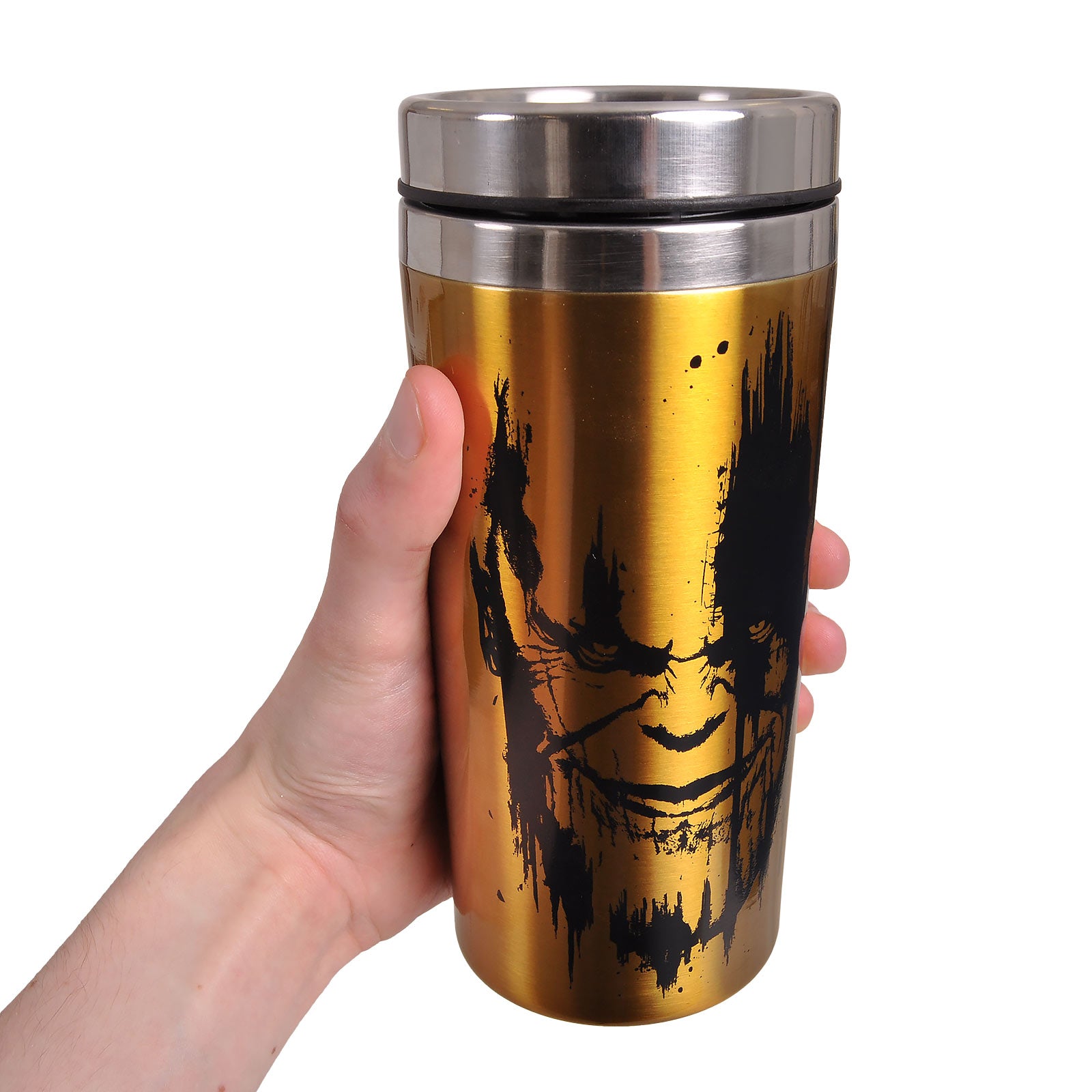 elbenwald-avengers-thanos-infinity-gauntlet-to-go-becher-450ml-gold image 4