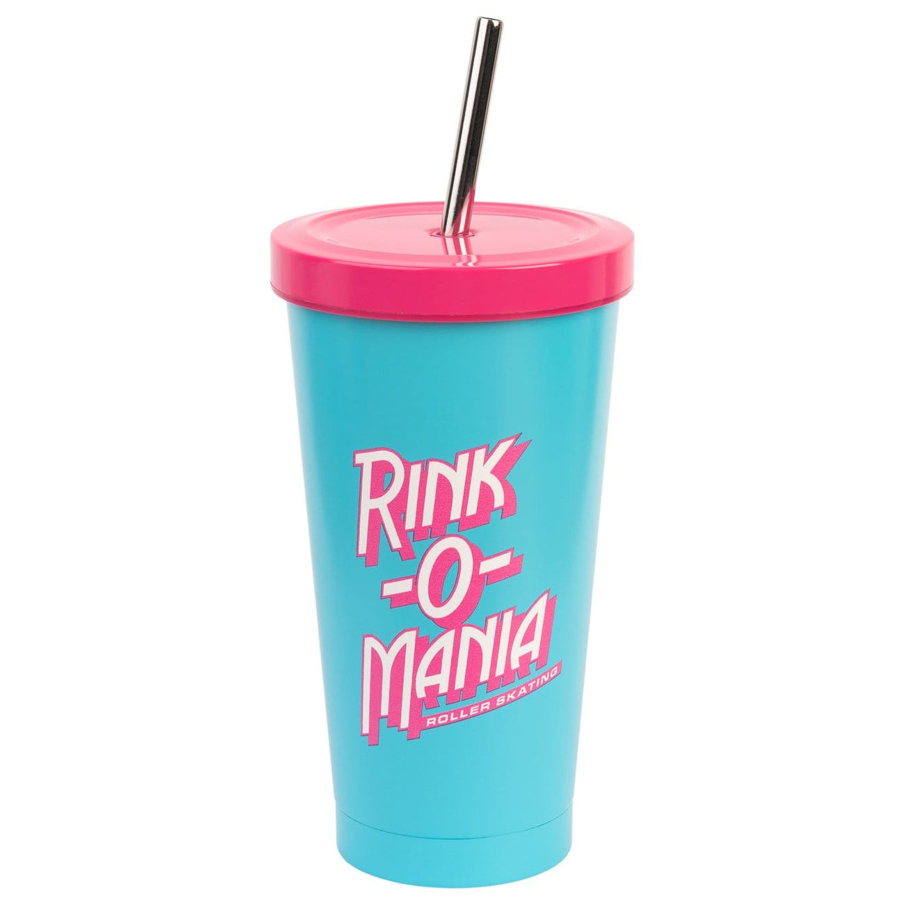 stranger-things-rink-o-mania-becher-strohhalm-550-ml image 1