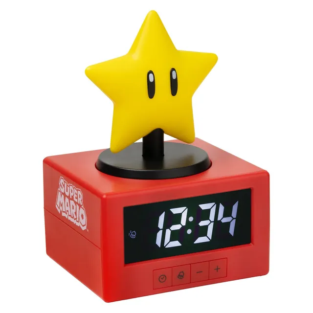super-mario-icon-wecker-super-star-15-cm-stern image 1