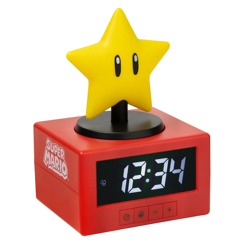 super-mario-icon-wecker-super-star-15-cm-stern image 1