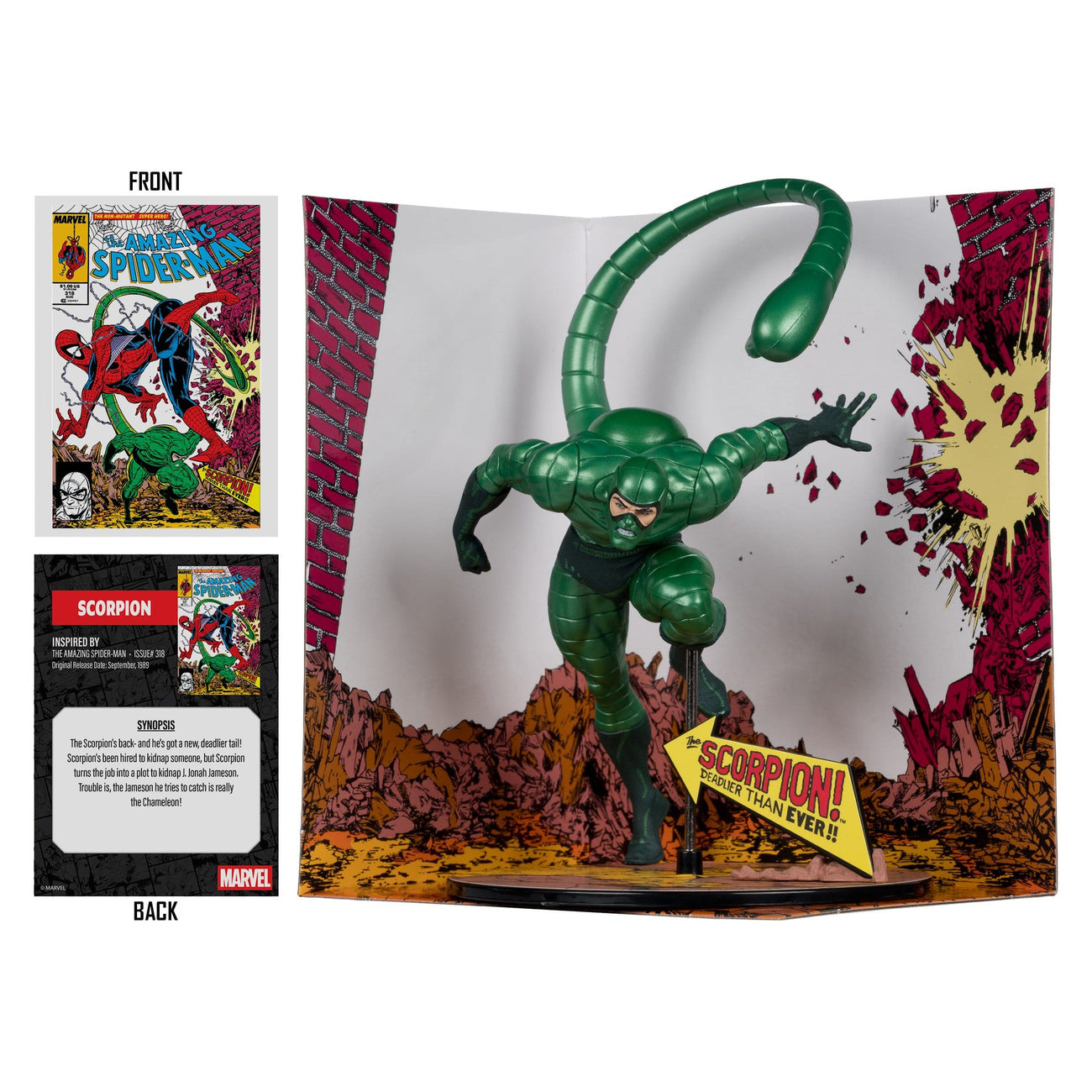 elbenwald-marvel-scorpion-metallic-pvc-statue-gold-label image 3