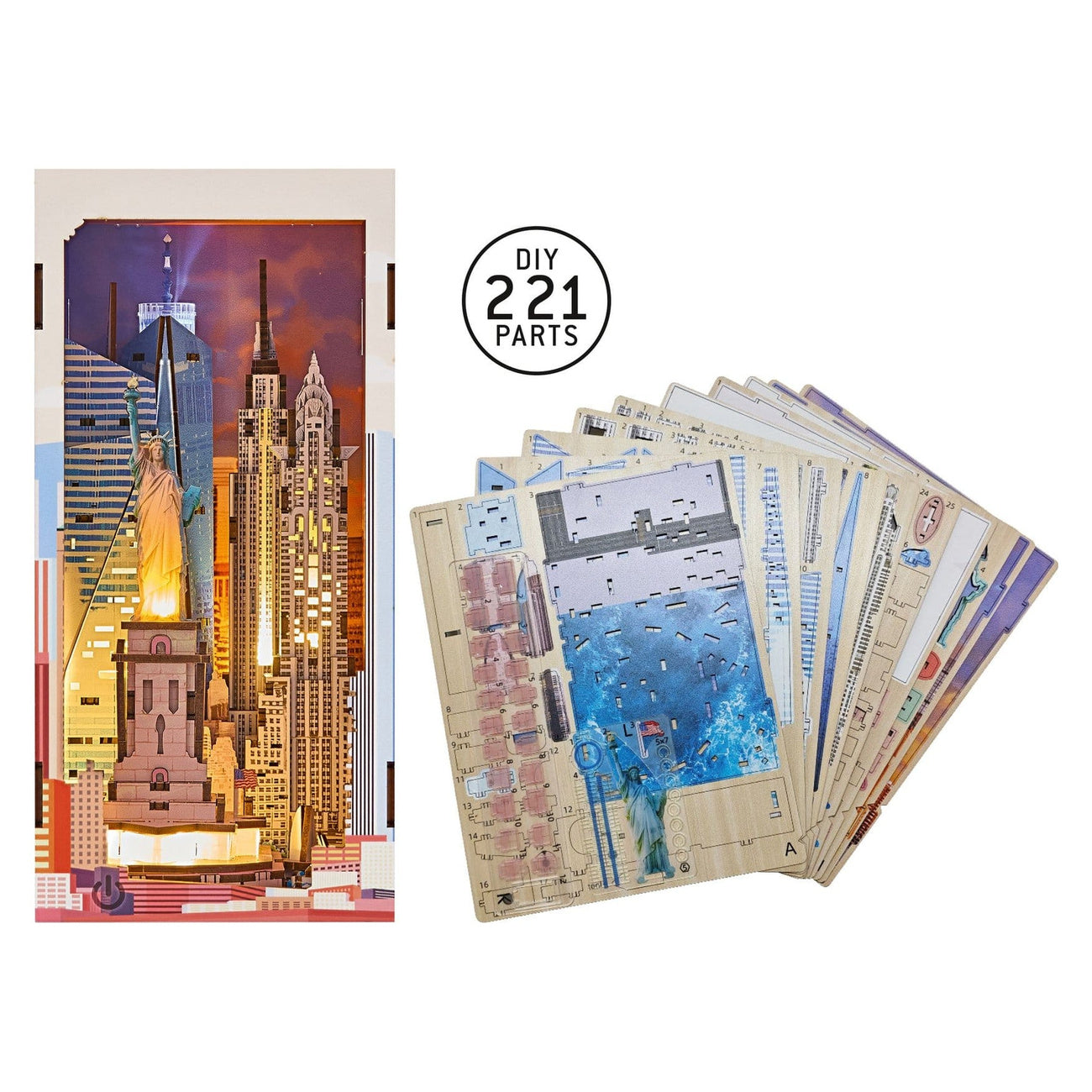 revell-tiny-adventures-new-york-book-nook-mini-diorama-18-cm image 4