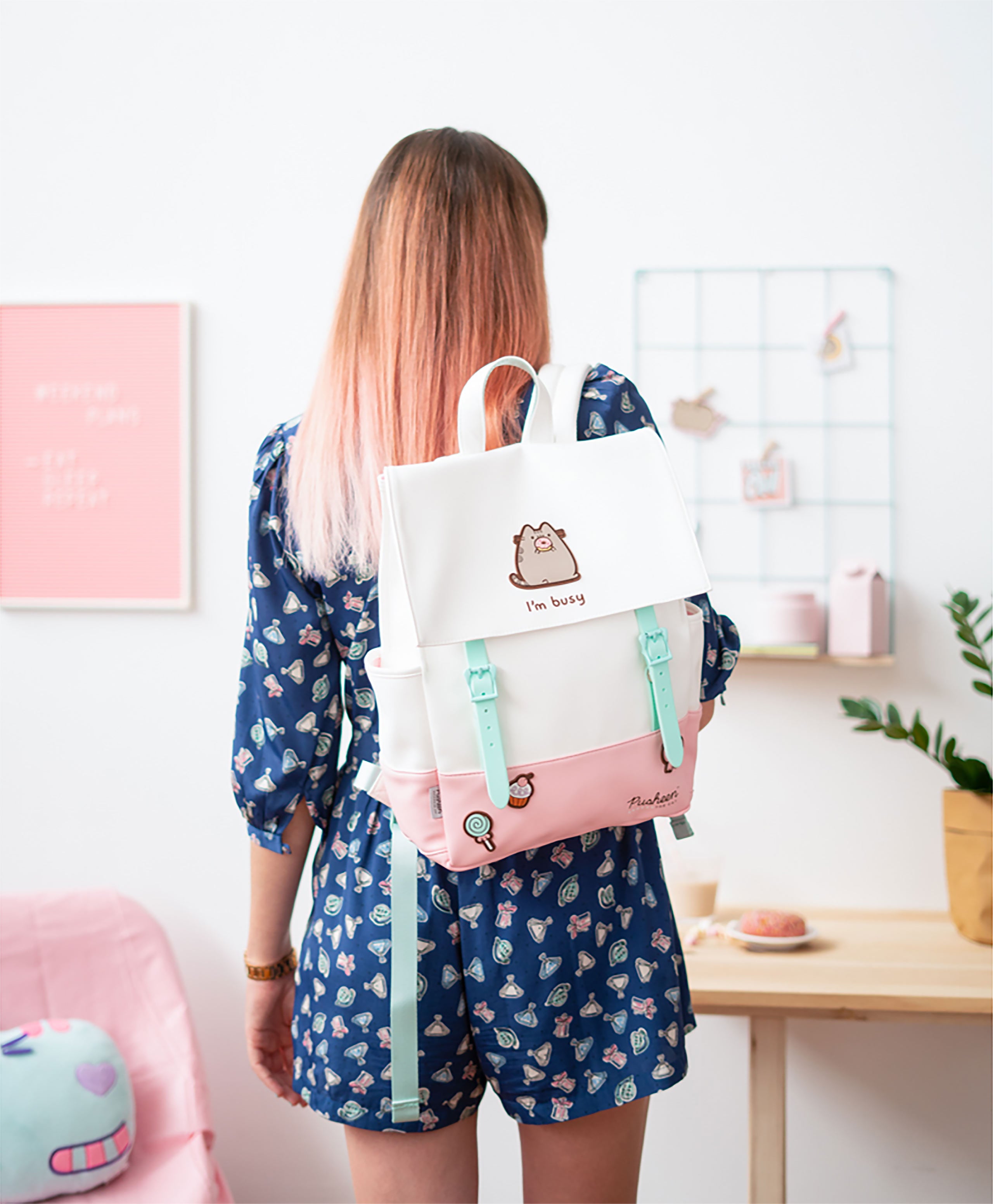 pusheen-i-m-busy-rucksack-katzen-backpack-mit-print image 4