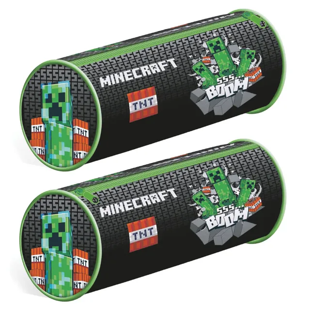 minecraft-stifte-etui-barrel-kunstleder-gaming-motiv image 1