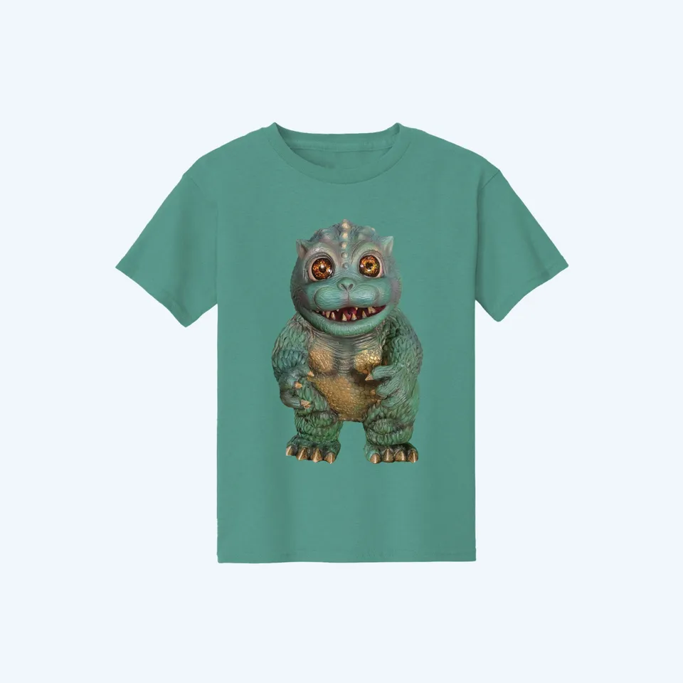 godzilla-apparel-godziban-little-green-t-shirt-kinder-gr-n image 1