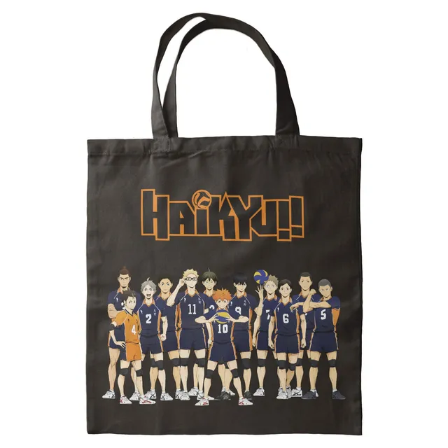 elbenwald-haikyu-tragetasche-schwarz-40-x-35-cm-polyester image 1