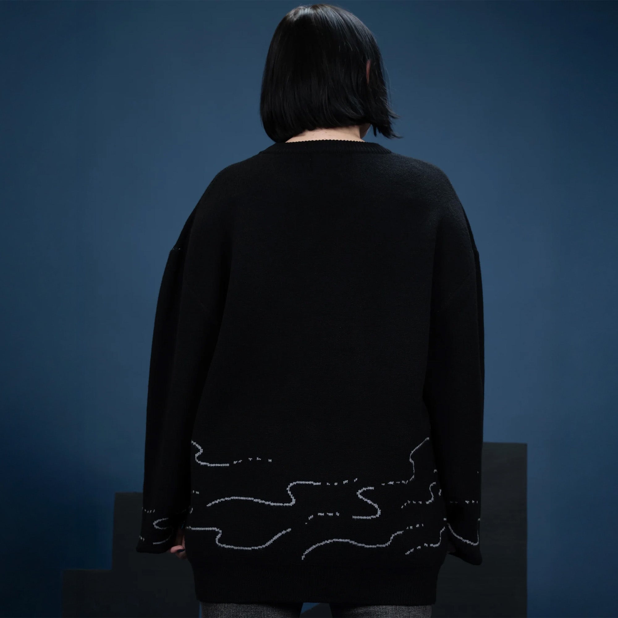 godzilla-hedorah-sweater-schwarz-strickpullover image 8
