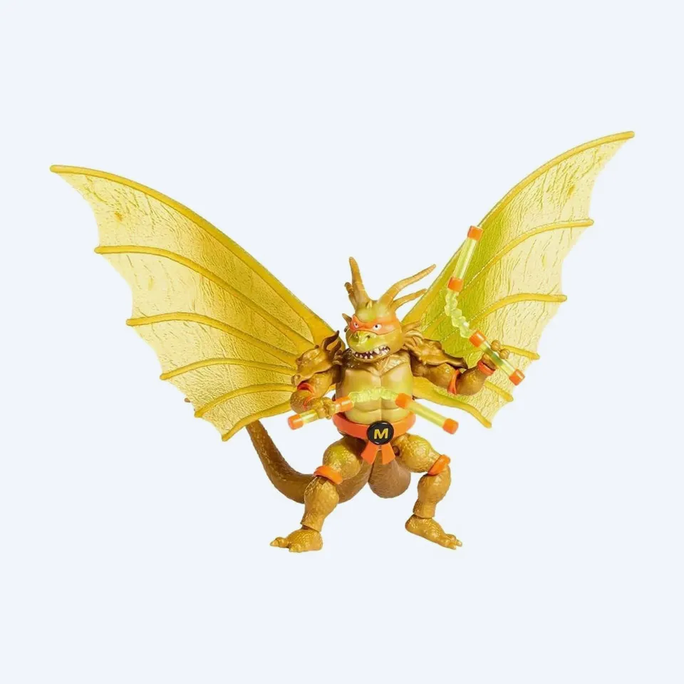godzilla-x-tmnt-michelangelo-king-ghidorah-figur-13cm image 1