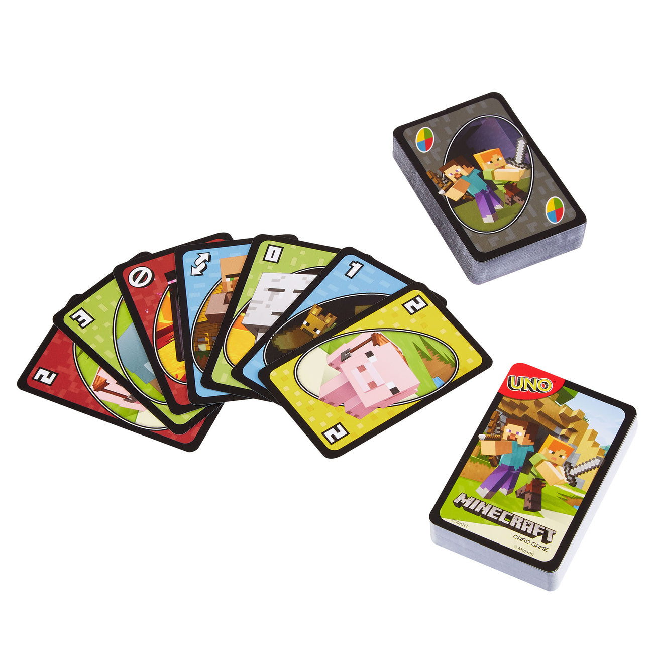 elbenwald-minecraft-uno-kartenspiel-112-karten-ab-7-jahren image 2