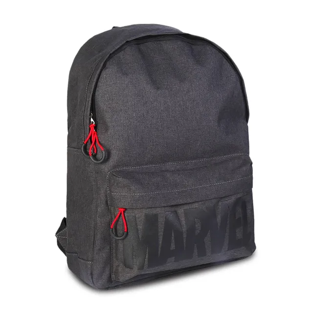 marvel-logo-rucksack-grau-alltagsrucksack-freizeit image 1
