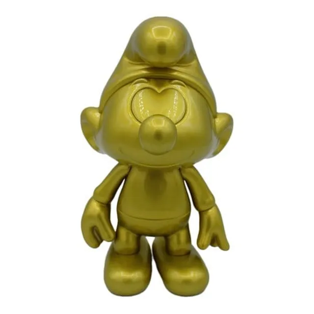 die-schl-mpfe-schlumpf-gold-vinyl-figur-19-cm-sammler image 1