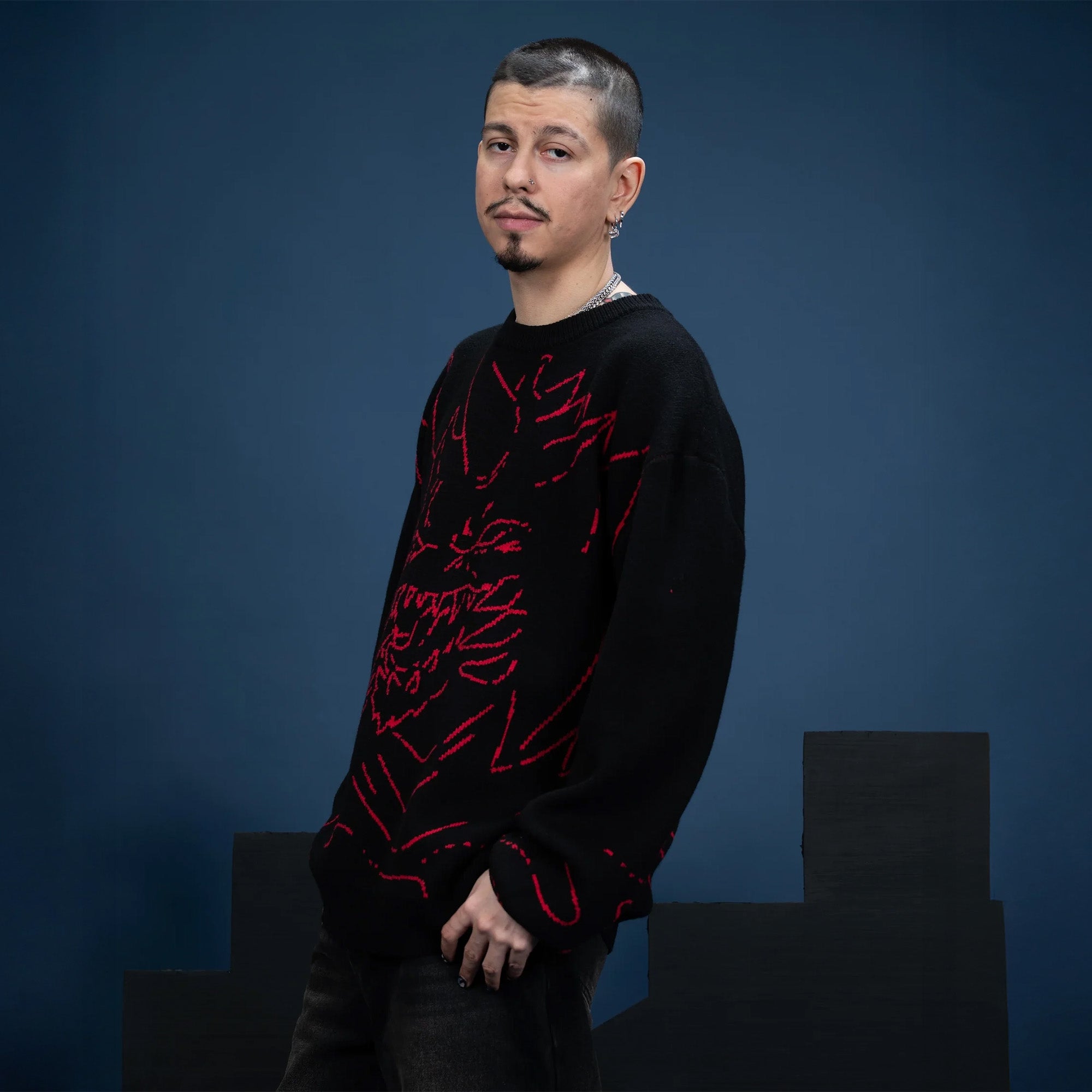 godzilla-destoroyah-sweater-pullover-schwarz-m-l image 6
