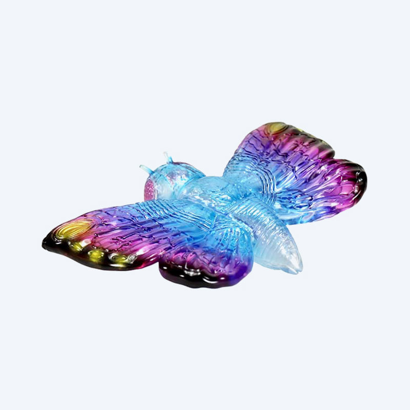 godzilla-middle-size-mothra-1992-sofubi-figur-clear-blue-pink image 2