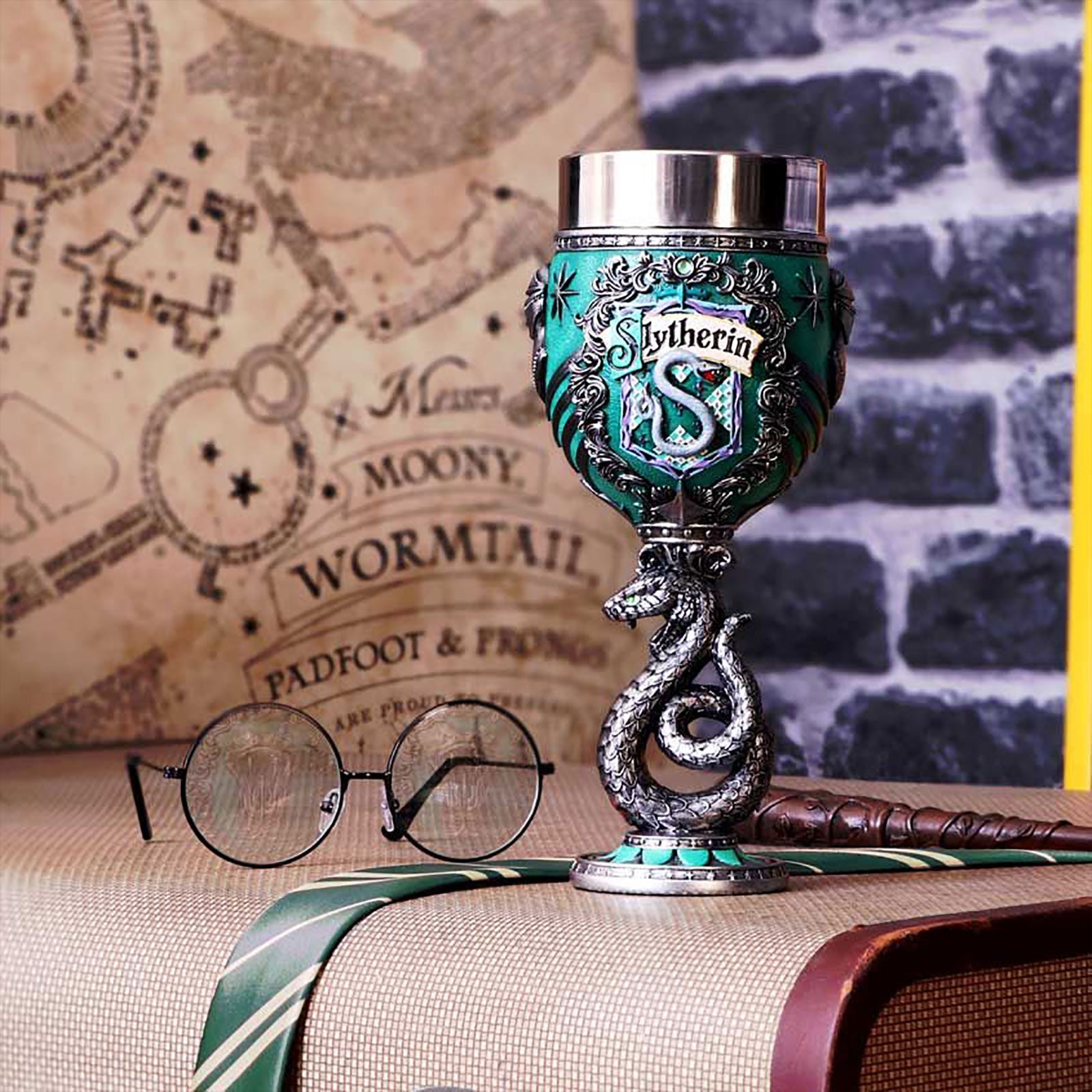 elbenwald-harry-potter-slytherin-logo-kelch-deluxe-tasse-deko image 1