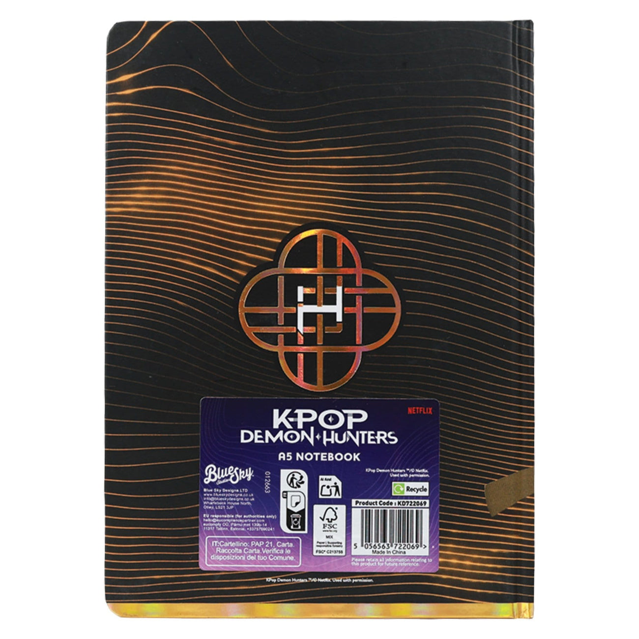 kpop-demon-hunters-notizbuch-a5-golden-liniert image 3