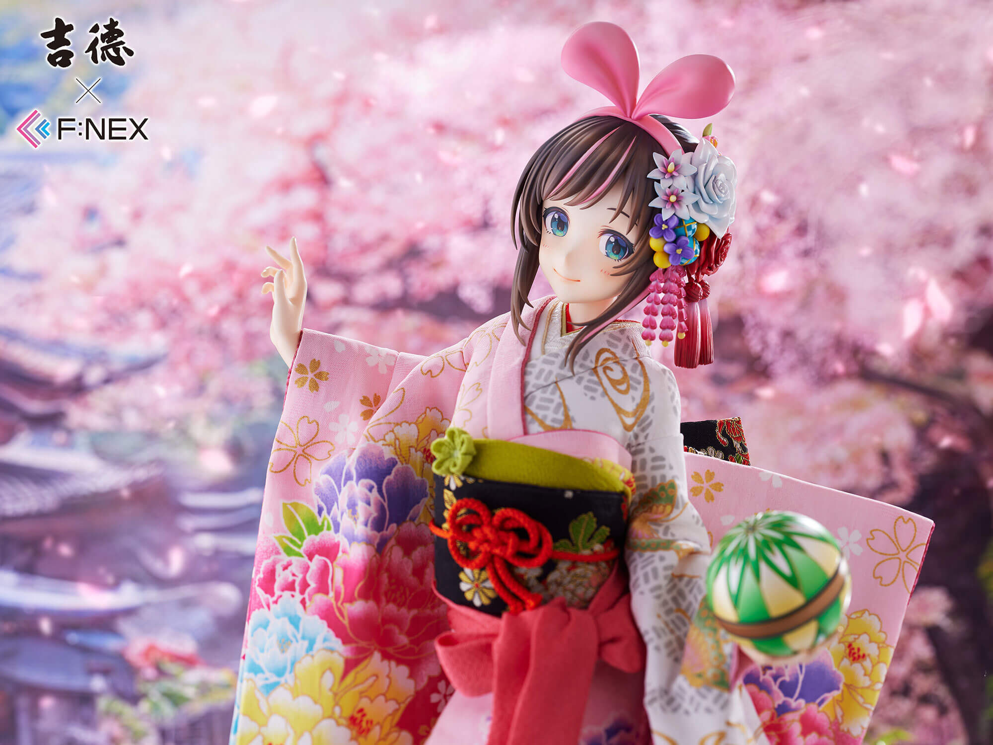 furyu-f-nex-kizuna-ai-figur-1-4-japanpuppe-vtuber-kimono image 5