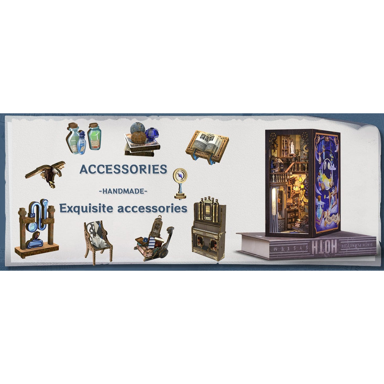 nebula-common-room-book-nook-3d-holzpuzzle-23x11-cm image 6