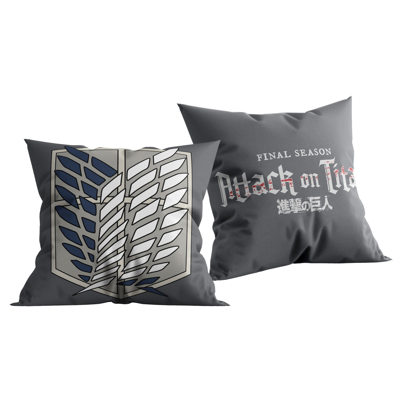 elbenwald-attack-on-titan-final-season-kissen-grau-40x40-cm image 1