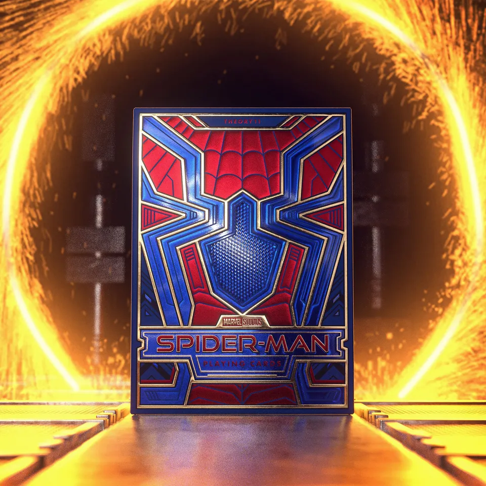 marvel-spider-man-kartenspiel-deluxe-edition-52-karten-metallicbox image 1