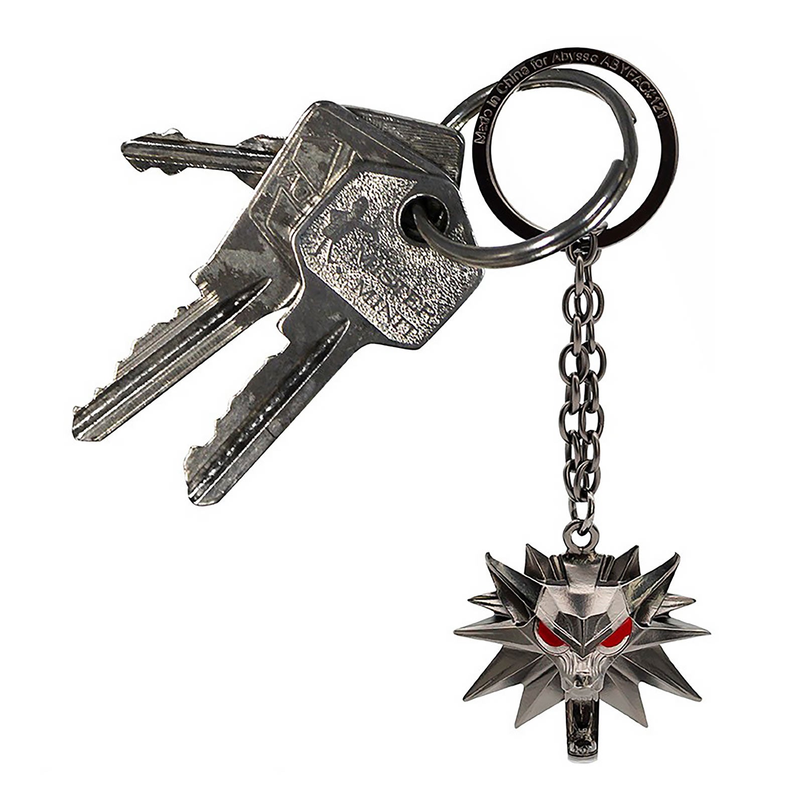 elbenwald-witcher-wolf-school-schl-sselanh-nger-metall image 4