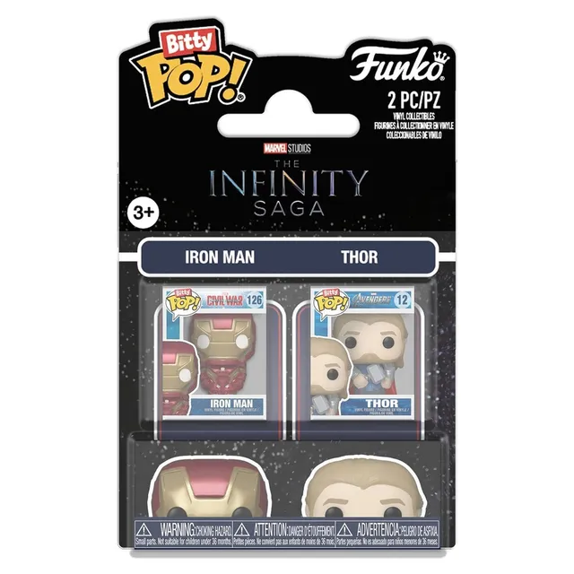 funko-bitty-pop-marvel-iron-man-thor-2er-pack-2cm image 1