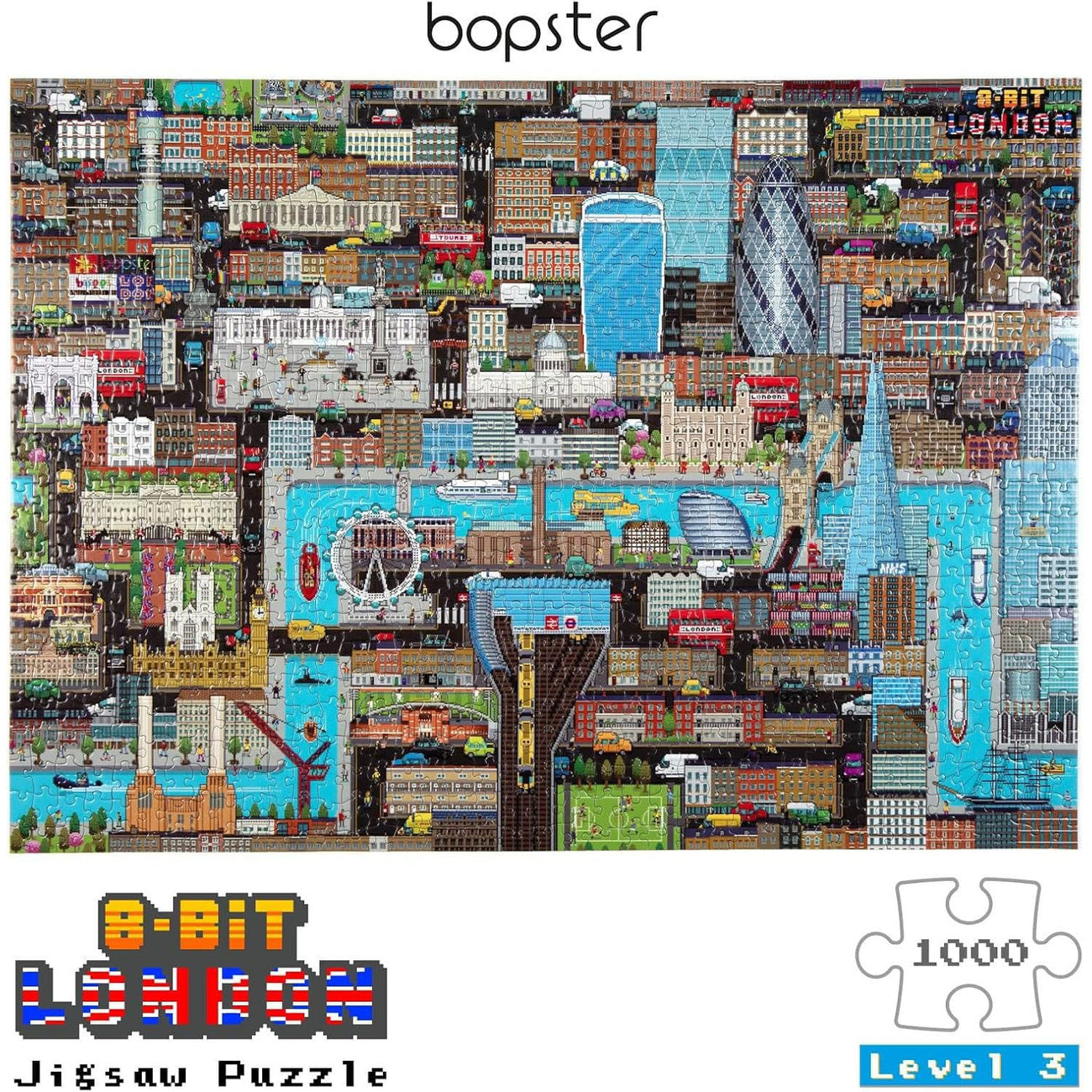 bopster-8-bit-pixel-puzzle-london-level-3-1000-teile-retro image 3