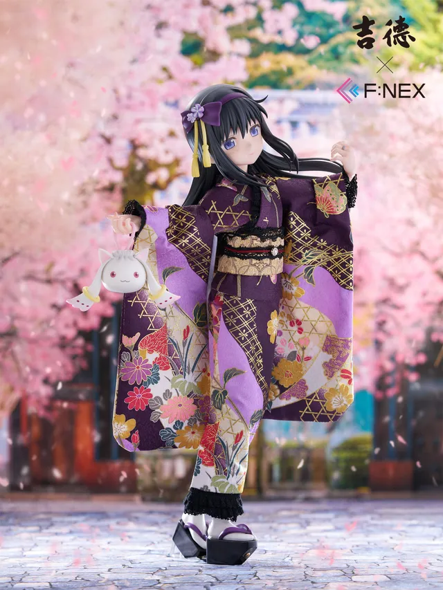 furyu-f-nex-homura-akemi-puppe-figur-1-4-kimono image 1