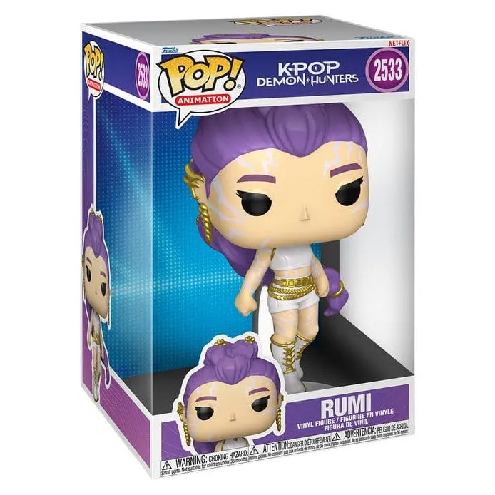 funko-pop-kpop-demon-hunters-rumi-jumbo-vinyl-figur image 1
