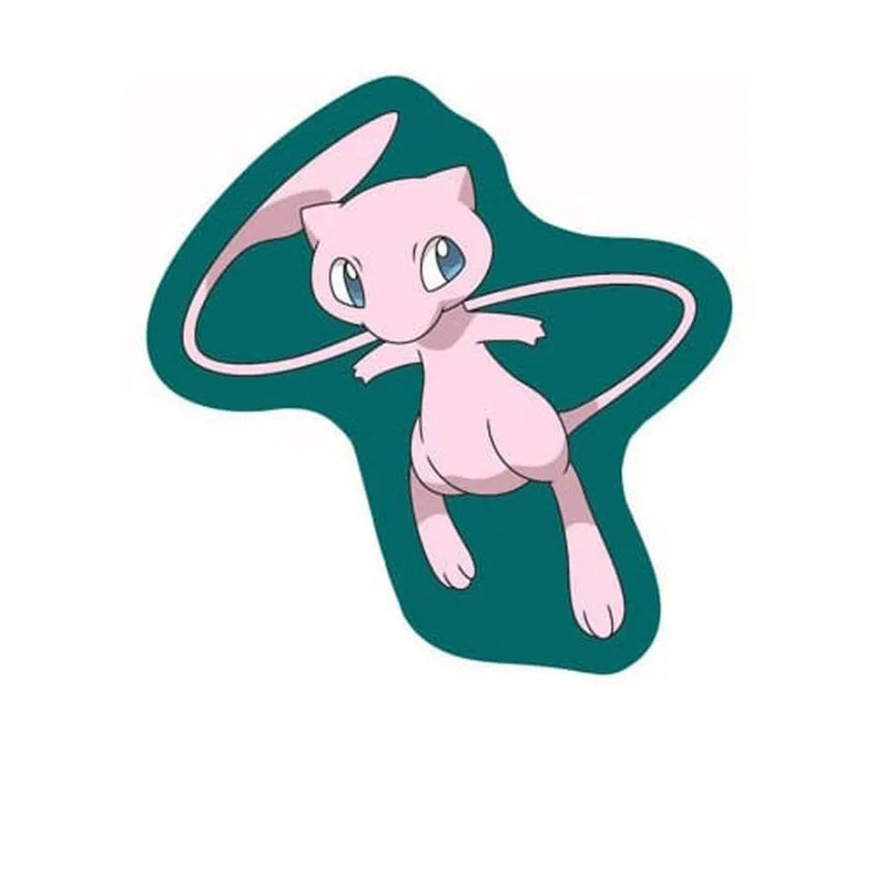 elbenwald-pok-mon-mew-dekokissen-36-cm-rosa-polyester image 1