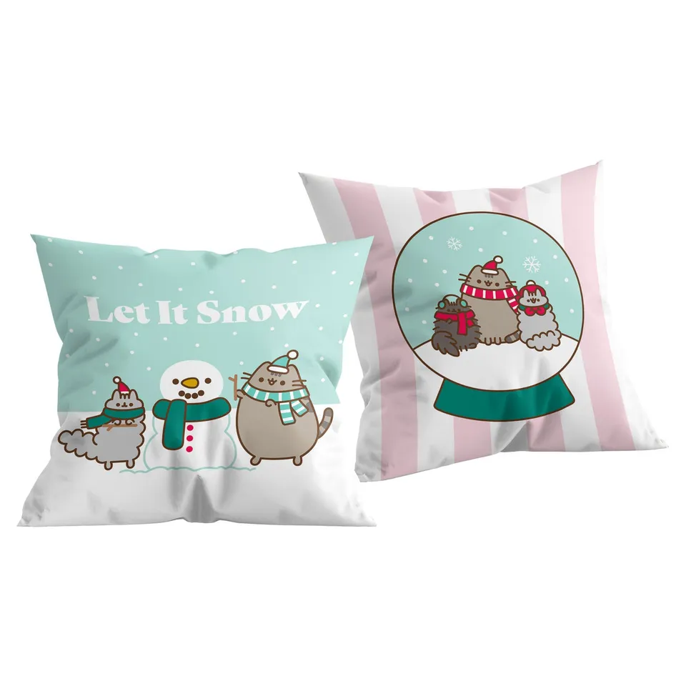 pusheen-let-it-snow-dekokissen-40x40-cm image 1