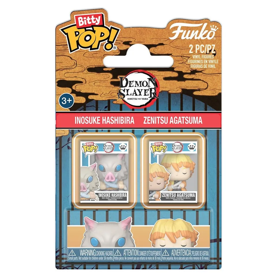 funko-bitty-pop-demon-slayer-figur-2er-pack-inosuke-zenitsu image 1