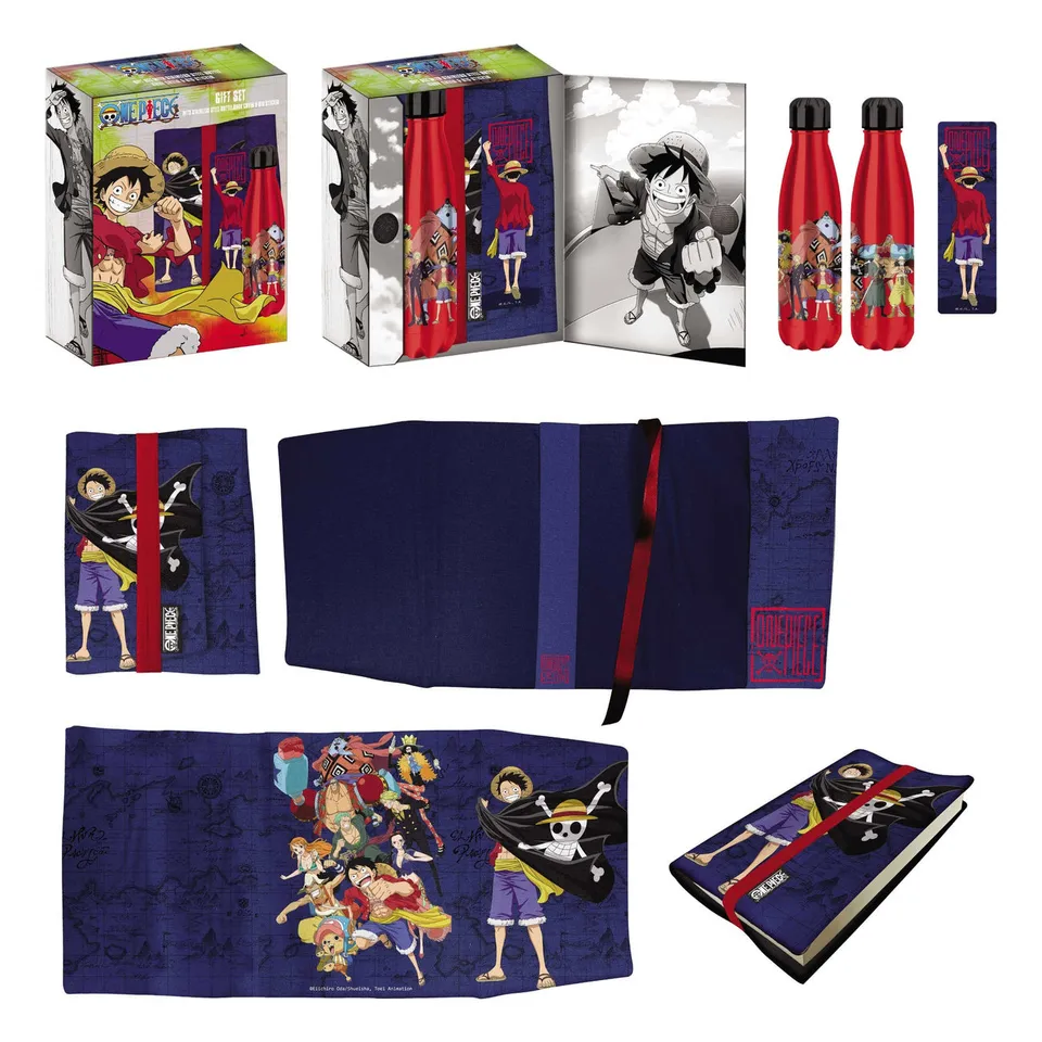 one-piece-geschenkset-stahlflasche-500-ml-sticker-set image 1