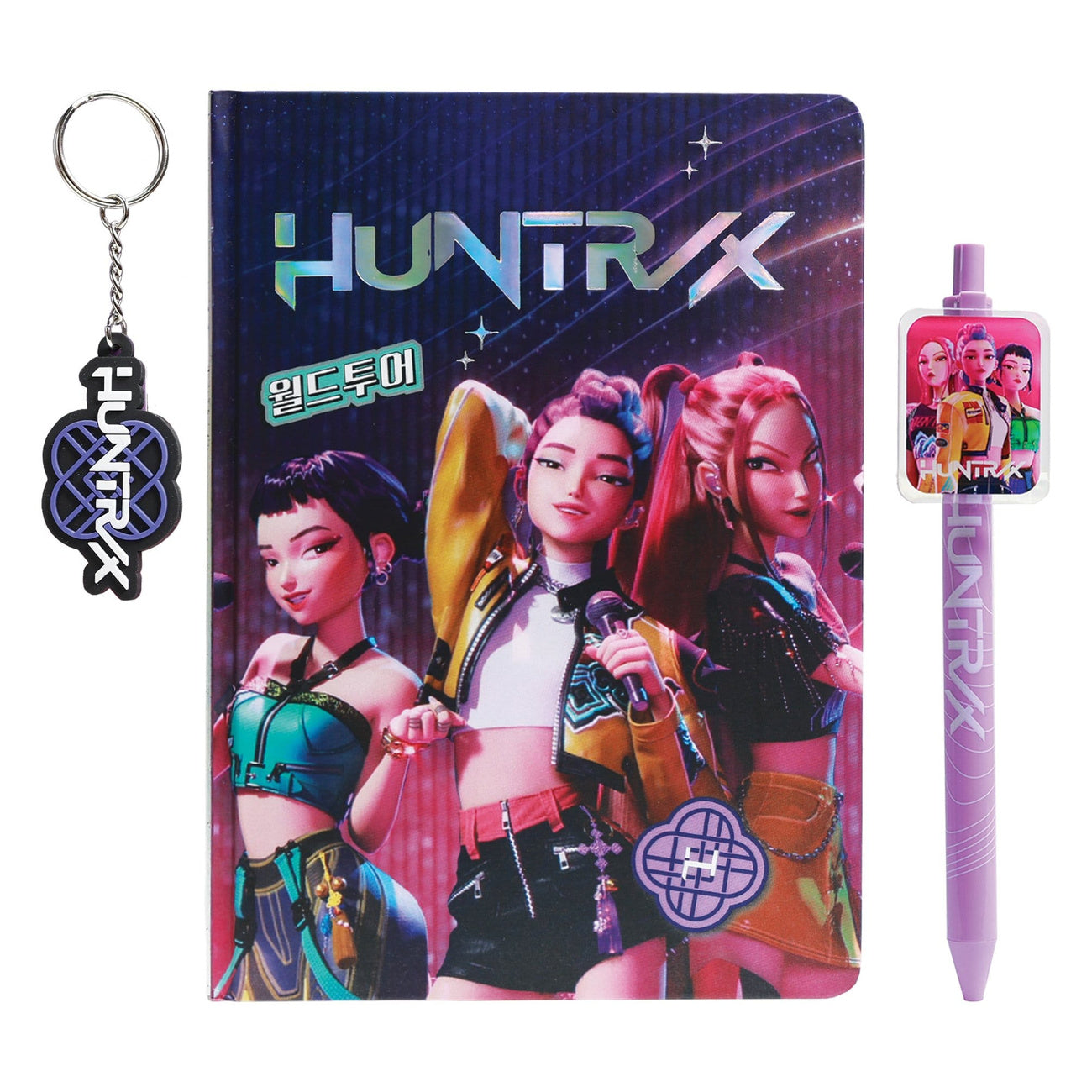 kpop-demon-hunters-huntr-x-notizbuch-geschenk-set-mit-stift image 2