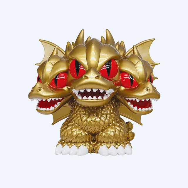 godzilla-king-ghidorah-figural-bank-spardose-pvc-gold image 1