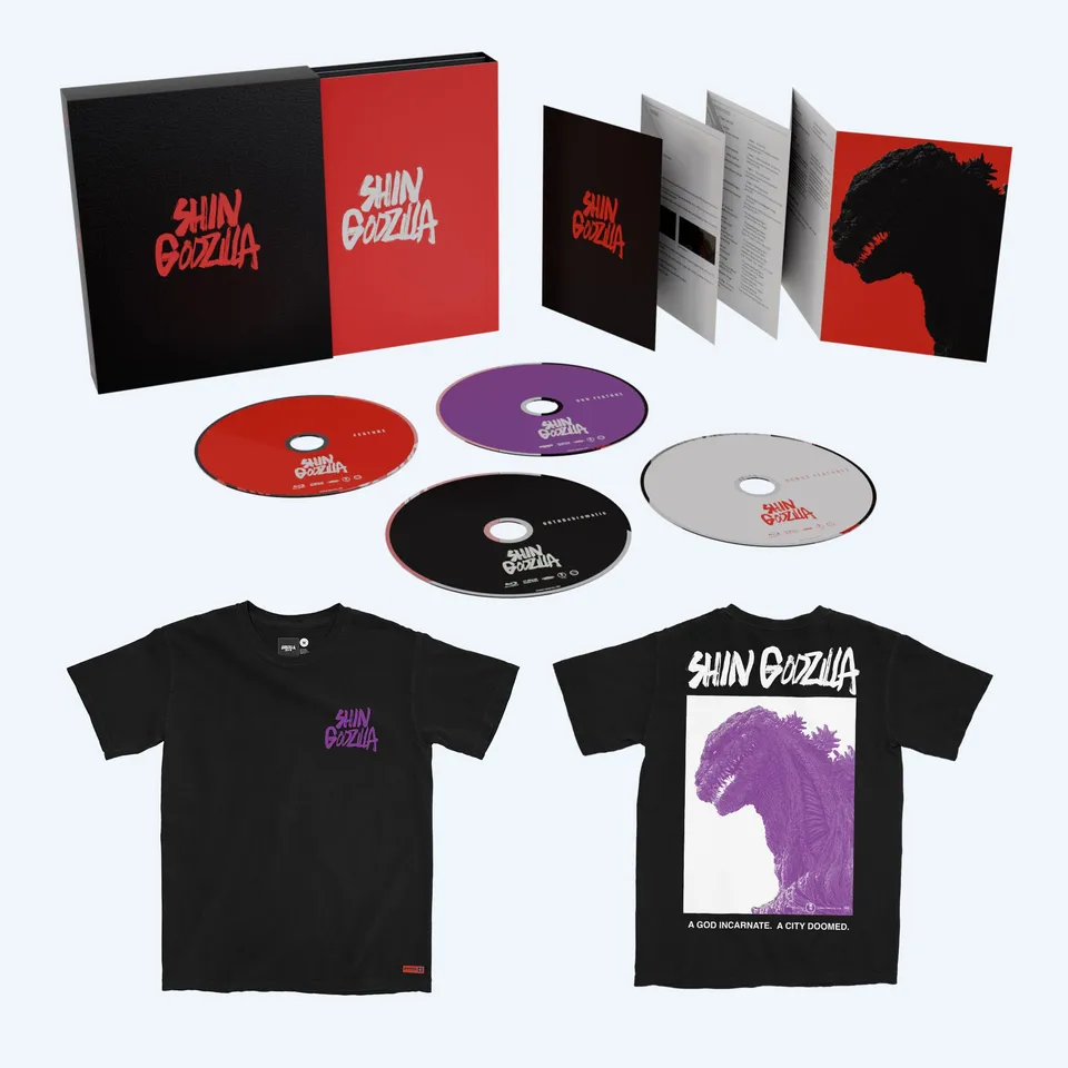 shin-godzilla-deluxe-blu-ray-4k-box-doomed-t-shirt-lila-s image 1
