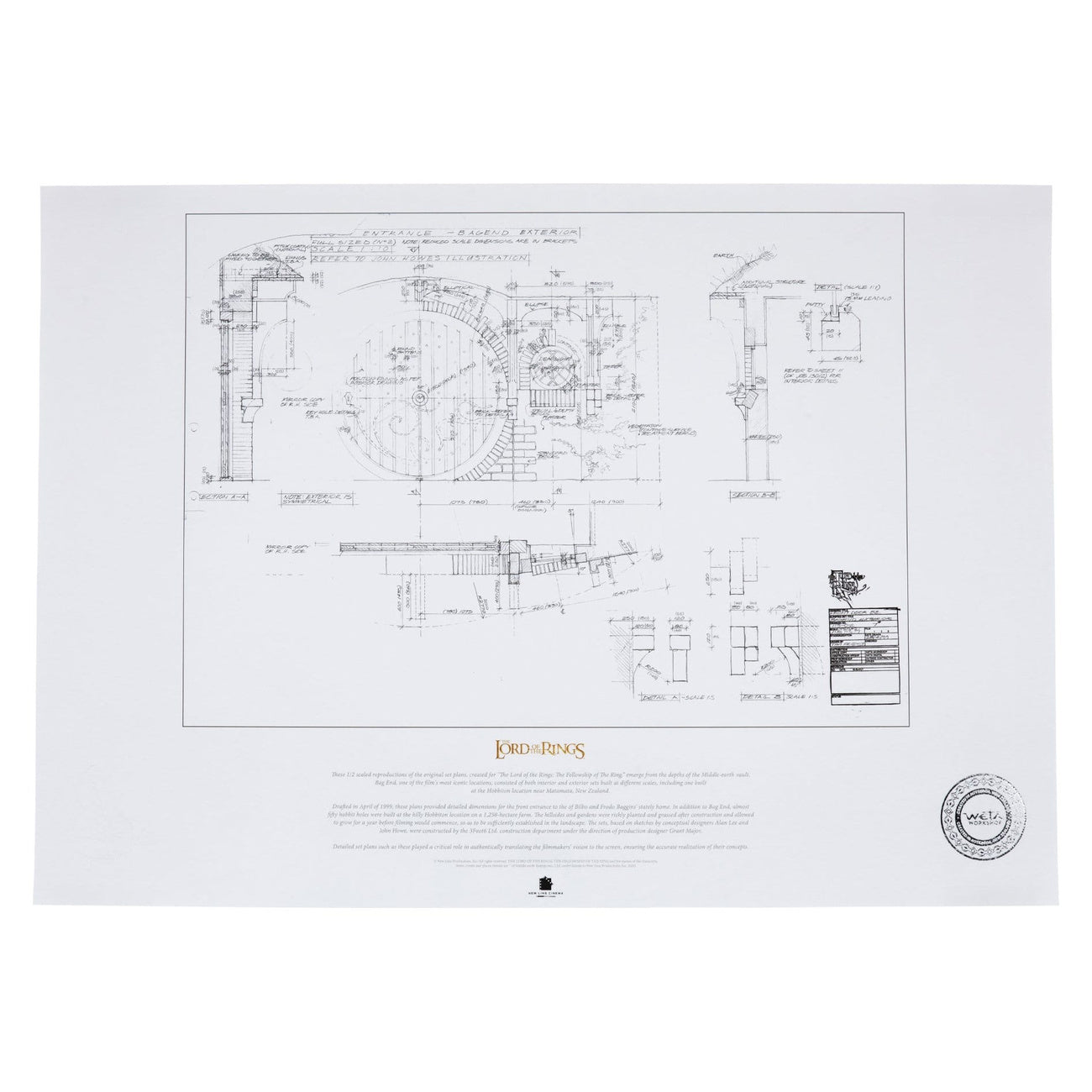 herr-der-ringe-beutelsend-kunstdruck-59-x-42-cm-bauplan image 1