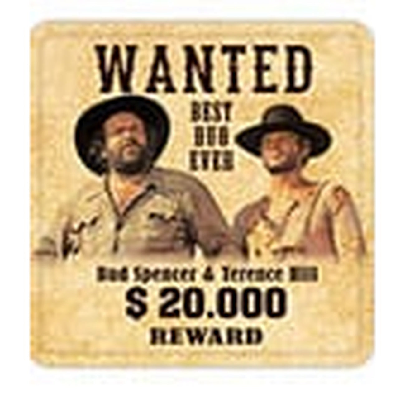 bud-spencer-terence-hill-wanted-bierdeckel-blech-10er image 2