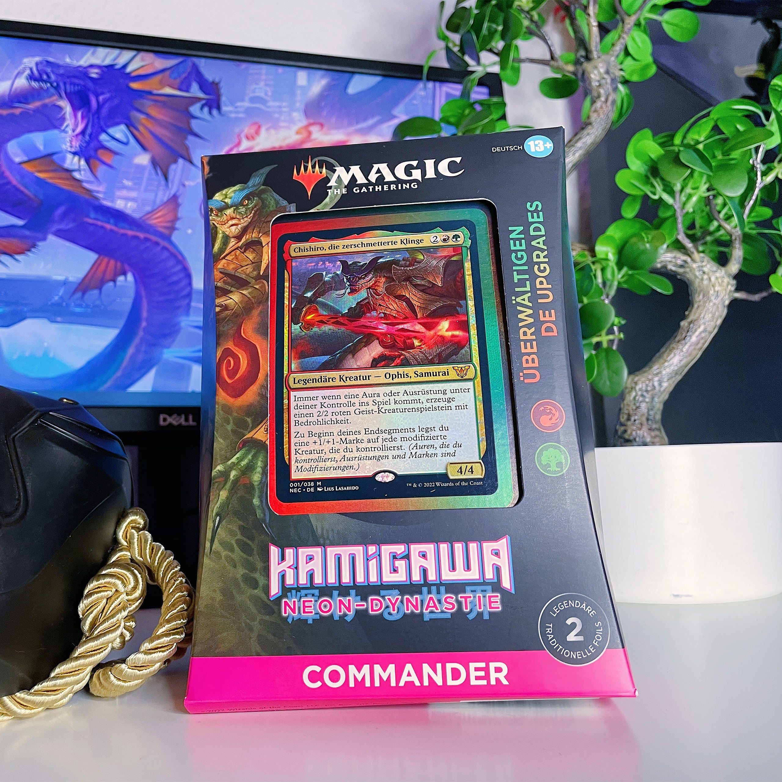 magic-the-gathering-kamigawa-neon-dynastie-commander-deck-berw-ltigende-upgrades image 5