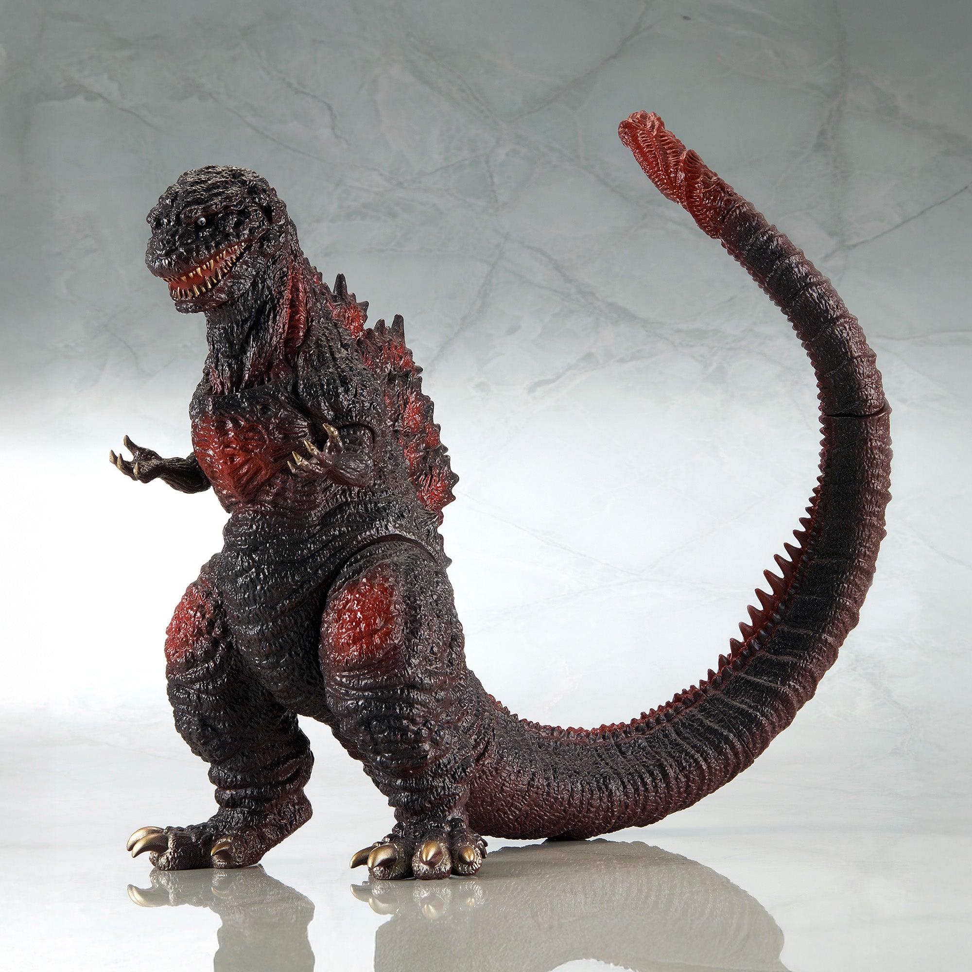 shin-godzilla-fourth-form-retro-sofubi-figur-28cm-rot image 2